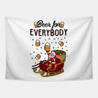 Beer For Everybody Funny Christmas Sweater Tapestry