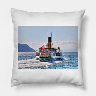 'La Suisse' on Lake Geneva, Switzerland Pillow