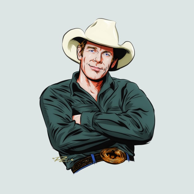 Chris LeDoux - An illustration by Paul Cemmick by PLAYDIGITAL2020