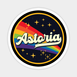 Astoria // Rainbow In Space Vintage Style Magnet