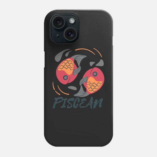 Piscean - Zodiac Sign Phone Case by boldstuffshop