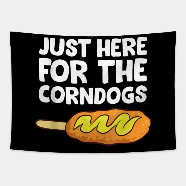 just Here Fore The Corn dogs Tapestry by luna.wxe@gmail.com