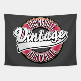 Townsville australia vintage style logo Tapestry