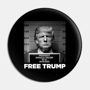 Free Donald Trump shot Pin