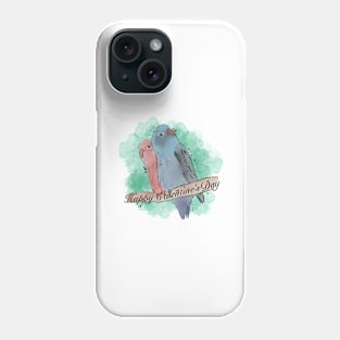 Happy Valentine’s Day love birds Phone Case