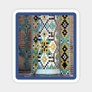 middle east tile art mosaic Magnet