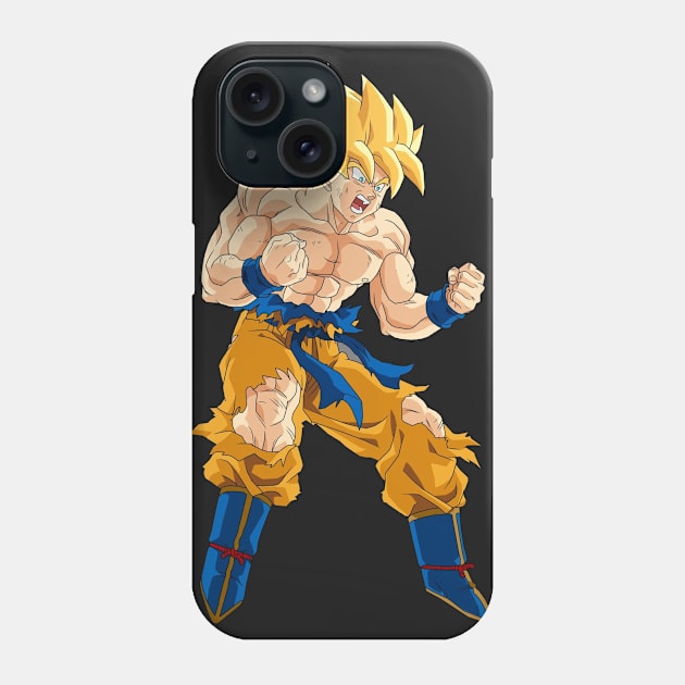 yellow saiyan Phone Case by Likumahuwa