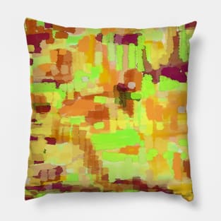 Yellow block love Pillow