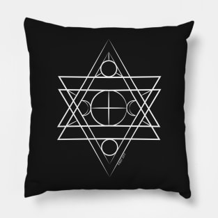 Sacred Geometry - Moon Phases Pillow