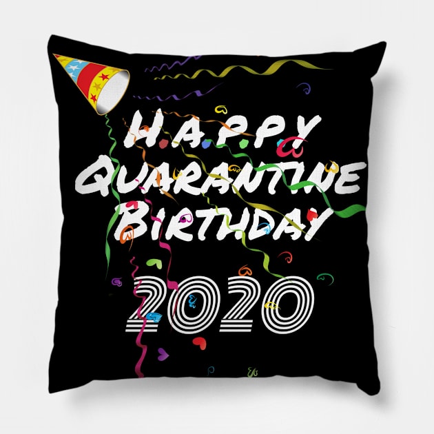 Quarantine Birthday 2020 Pillow by Magic Arts