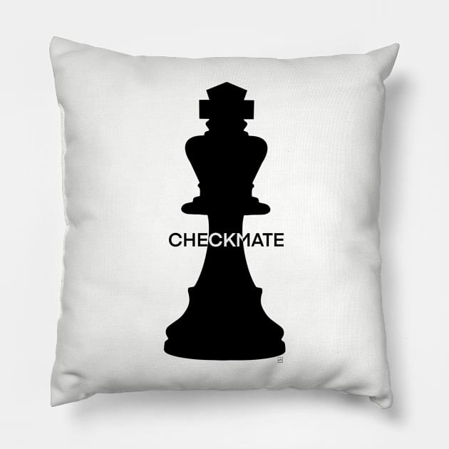 Checkmate king chess figure Pillow by nasia9toska