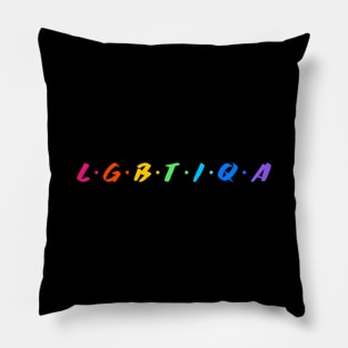 L.G.B.T.I.Q.A - Rainbow Pillow