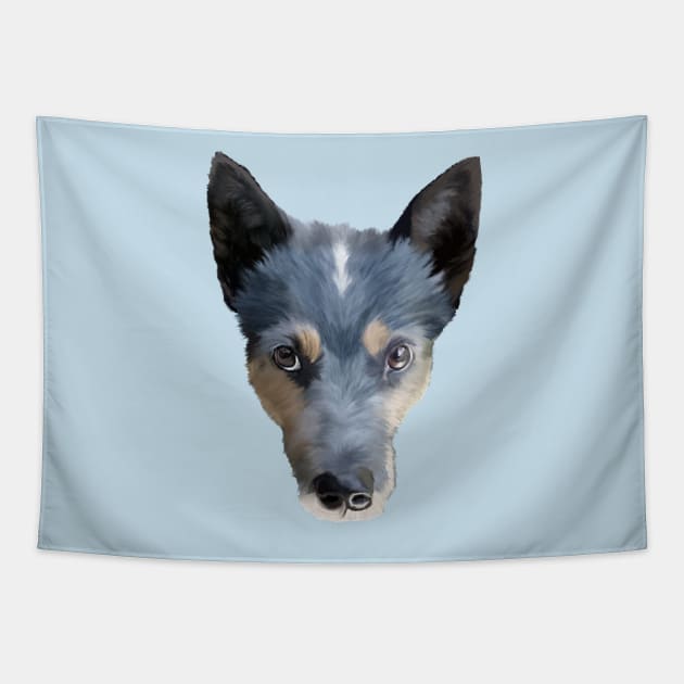 Blue Heeler / Australian Cattle Dog Tapestry by ArtistsQuest