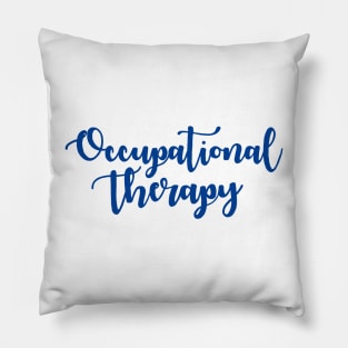 Copy of Occupational Therapy Cursive Blue Pillow