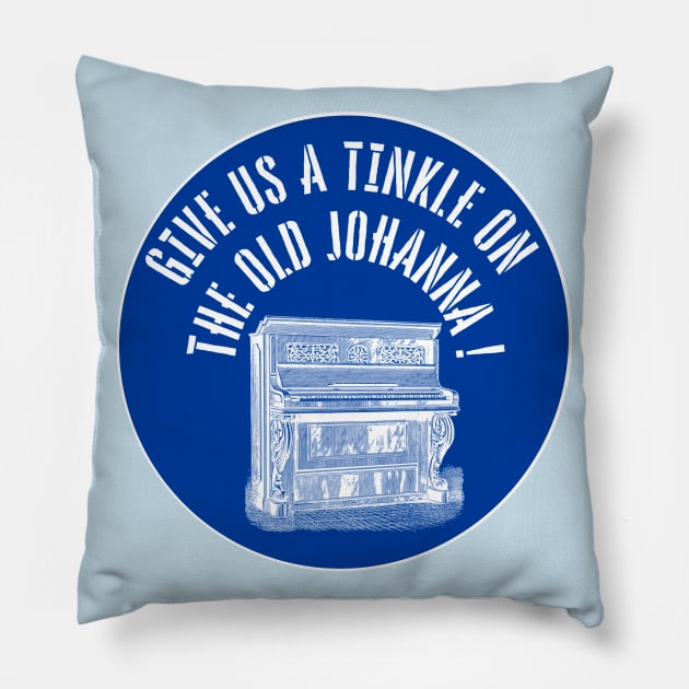 Play The Old Johanna Piano Pillow by EmmaFifield