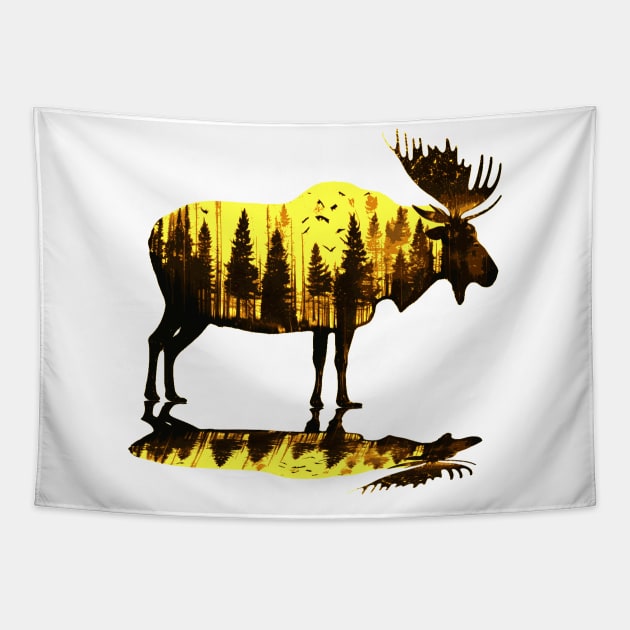 Moose Tapestry by Worldengine