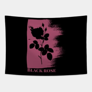 Mysterious black rose Tapestry