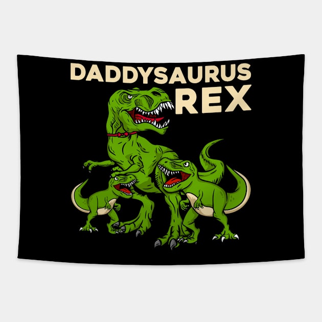 Prehistoric Daddysaurus Rex - Dinosaur Gift Tapestry by biNutz