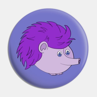 Purple Hedgehog Pin