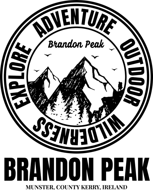 Brandon Peak Mountain, Kerry Ireland - Irish Mountains Kids T-Shirt by Eire