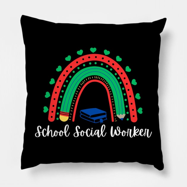 School Social Worker Pillow by Adisa_store