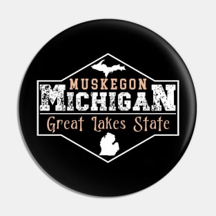 Muskegon Michigan Pin