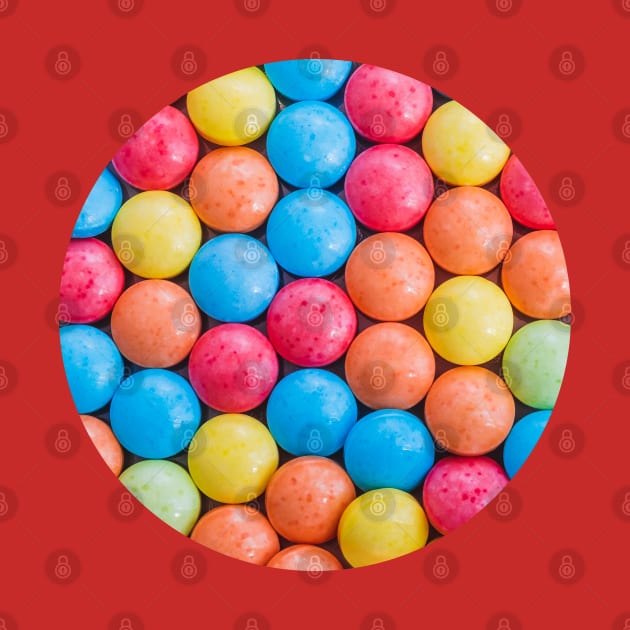 Multicolored Sweet and Sour Candy Sugar Tarts Photo Circle by love-fi