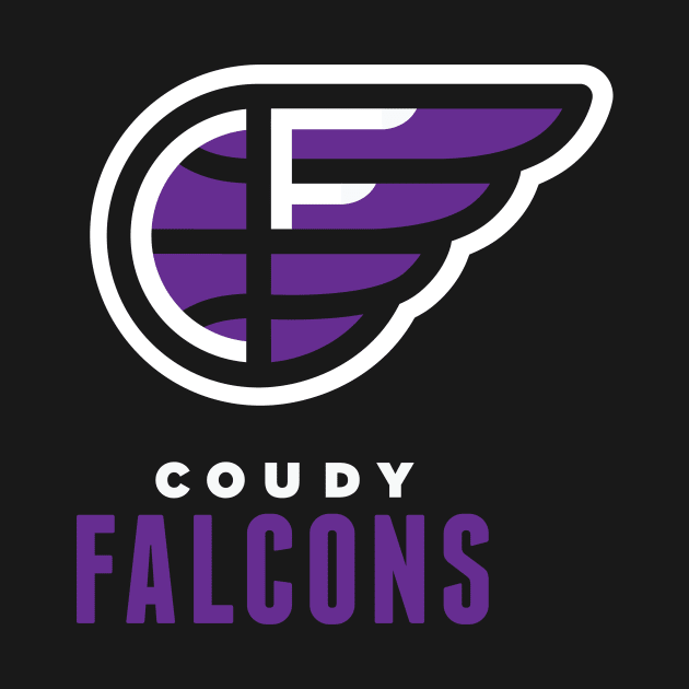 Coudy Falcons Basketball by PodDesignShop