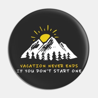 Funny vacation illustration art. Pin