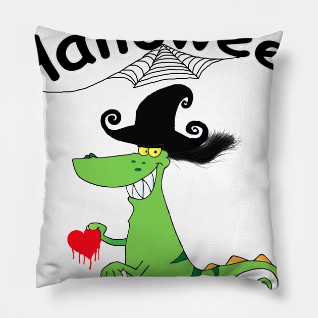 Happy Halloween.Dinosaur Pillow by aashraf