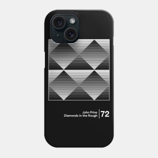 Diamonds In The Rough / Minimal Style Graphic Artwork Phone Case