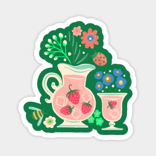 Strawberry Lemonade Jug Magnet