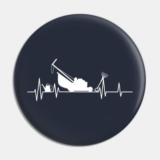 mower heartbeat ,gardening lover Pin