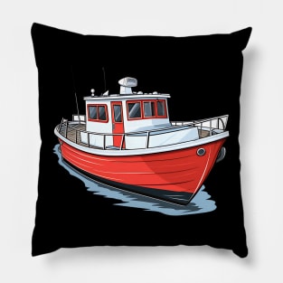 Boats play pivotal roles in maritime history design Pillow