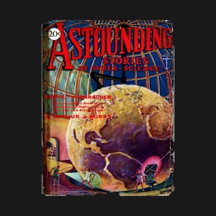 1930's Style Sci Fi Science Comic Book Cover Artwork T-Shirt