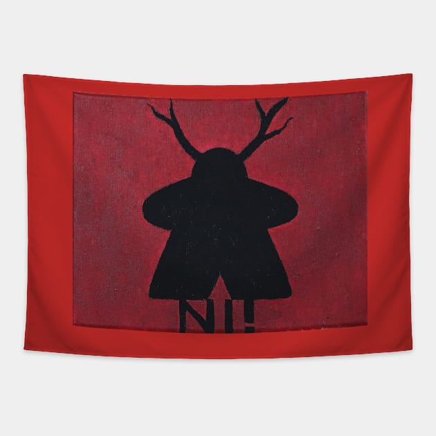 Meep Who Says Ni! Tapestry by Zenanigans