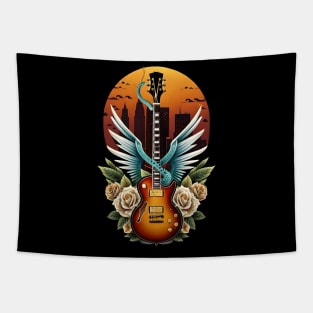 Electric guitar with wings 10 Tapestry