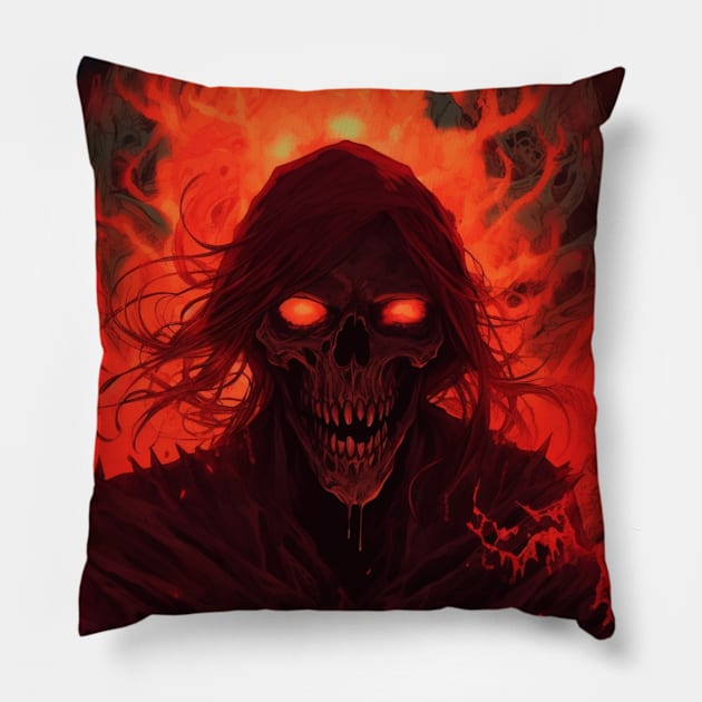 Diablo Necromancer Pillow by Nightarcade
