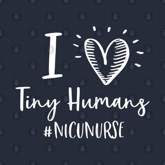 NICU Nurse Gift I Heart Tiny Humans by kmcollectible