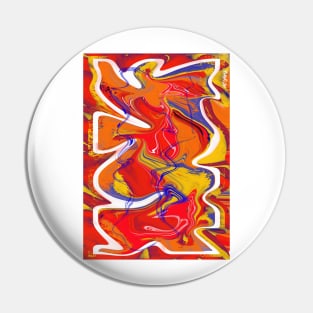 Groovy Funky Love vintage 70s Graffiti Pin