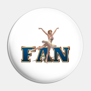 Ballet Fan Pin