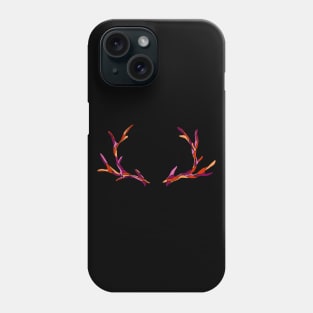 Reindeer Antlers in Lesbian Flag Colors Phone Case