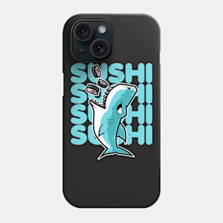 Shark Sushi Nigiri Kawaii Neko Anime Japanese print Phone Case