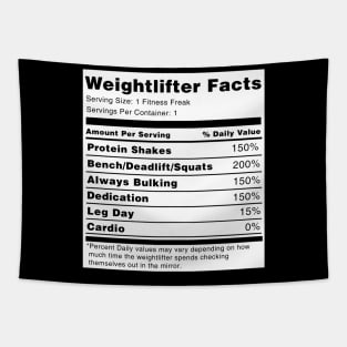 Weightlifter Facts Tapestry