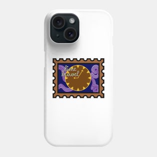 Time Travel Postage Stamp Phone Case