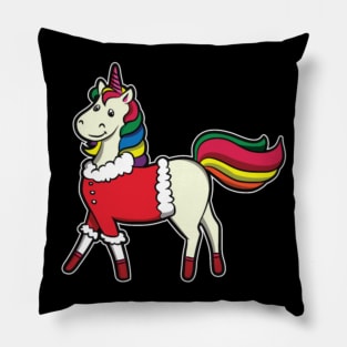 Funny Unicorn Lover Christmas Sweater Girl Gift Pillow