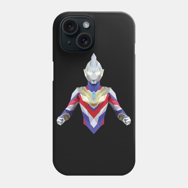 Ultraman Trigger Multi-Type (Low Poly Art) Phone Case by The Toku Verse