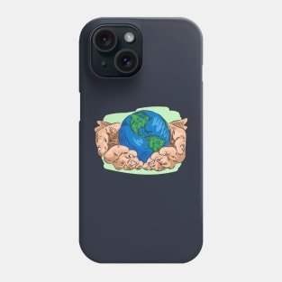 Mother Earth Day Illustration Phone Case