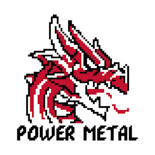 Power Metal 16-bit Dragon T-Shirt