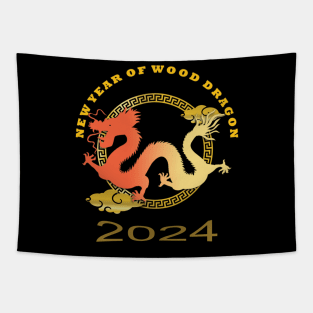 Chinese New Year of Wood Dragon 2024 Tapestry